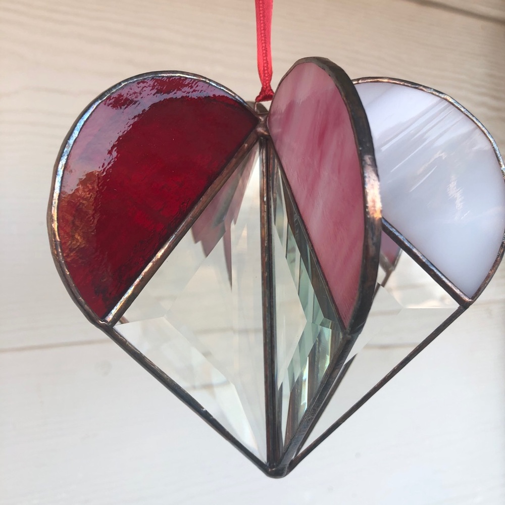 Stained glass heart.